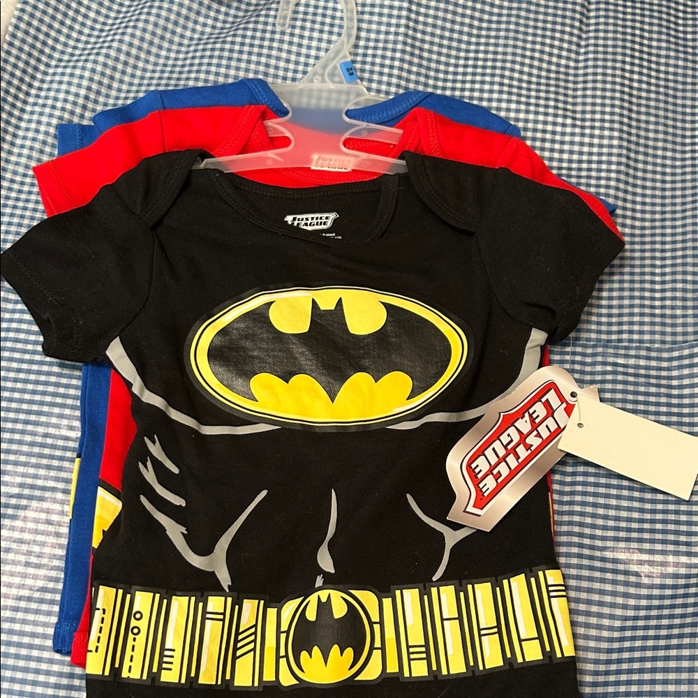 Justice League Batman Kids Bodysuit - Black and Yellow